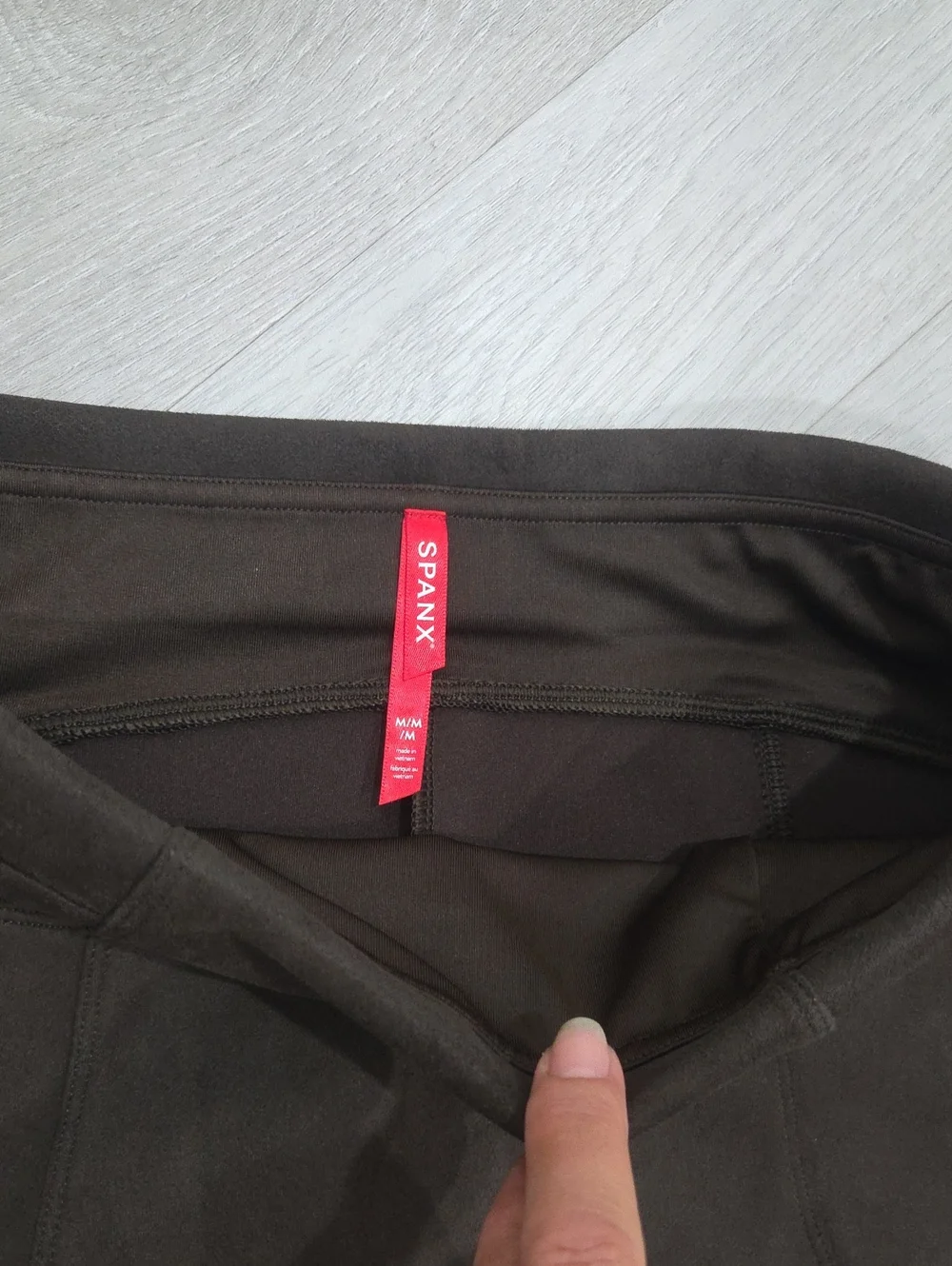 SPANX Faux Suede High Waisted Leggings Rich Caramel Brown Med 20322R